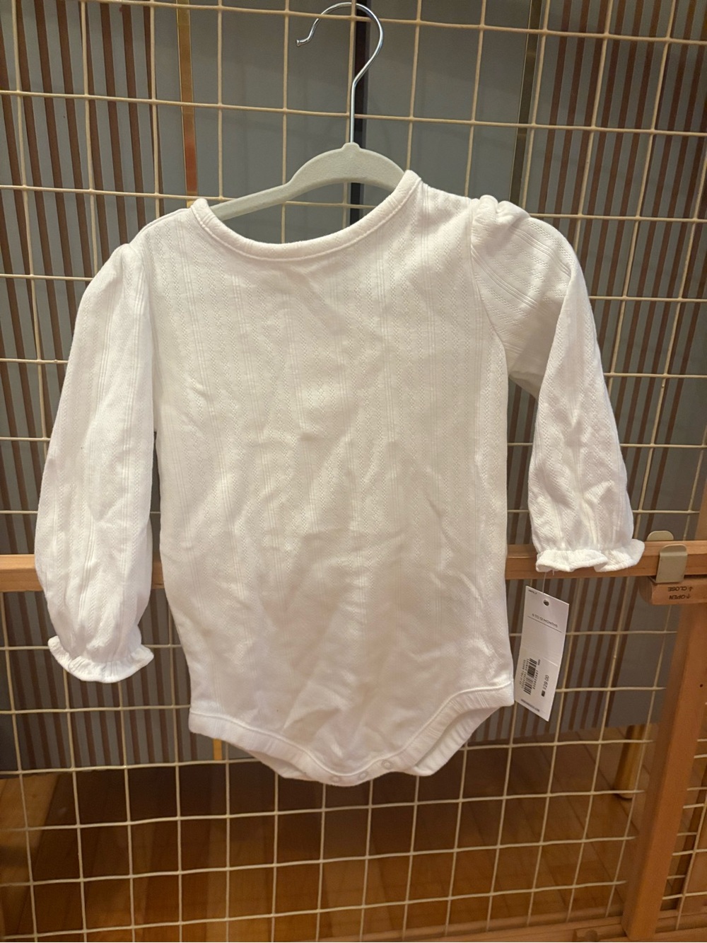 Janie and Jack White Long-Sleeve Baby Bodysuit